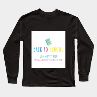 Back to School Community Fair Book Logo Long Sleeve T-Shirt